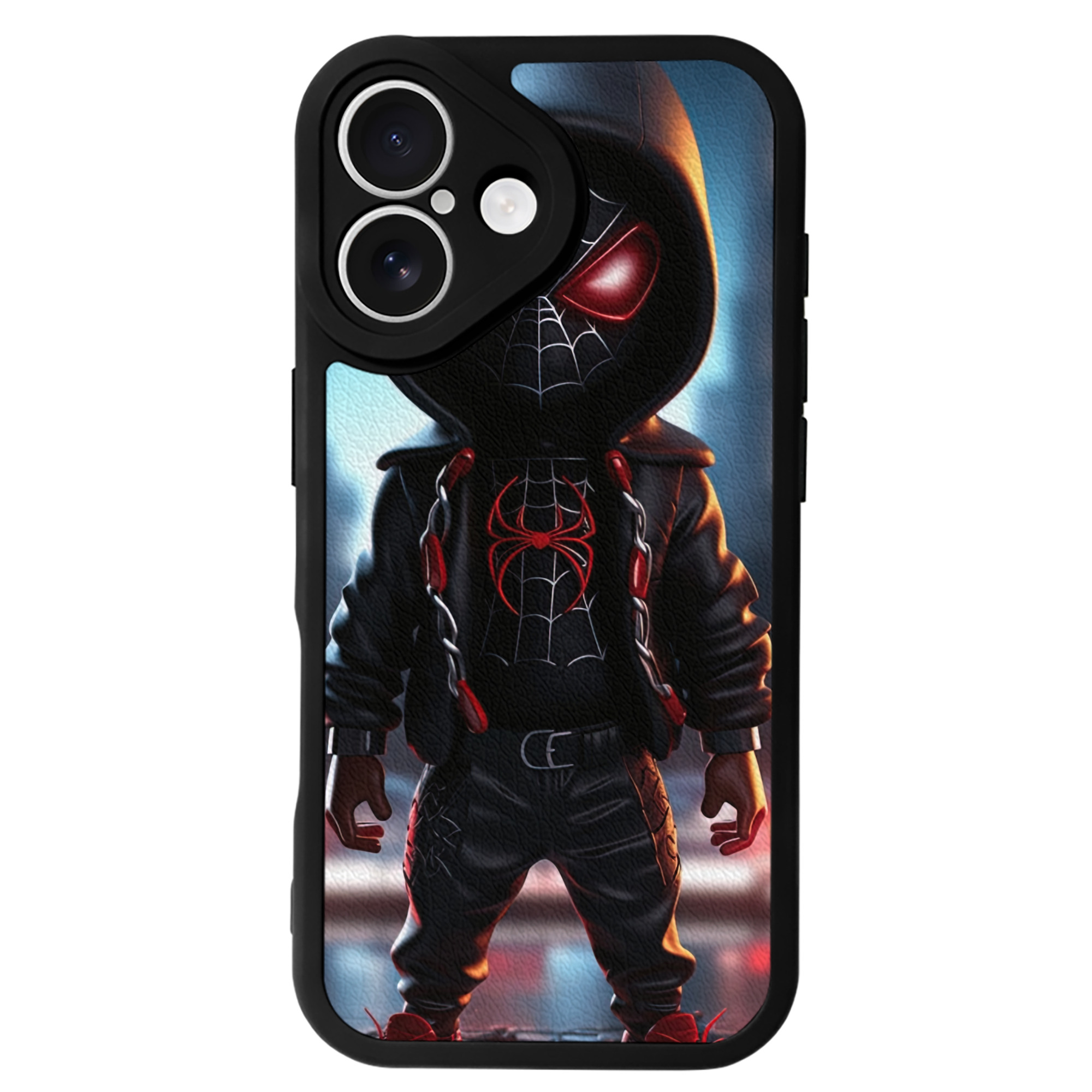 Spider Man スパイダーマン 【iPhone 16シリーズ対応】シリコンスマホケース（レザー調） 材質：シリコン